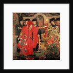 Plucking the Red and White Roses in the Old Temple Gardens, 1910 by Henry A. Payne