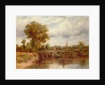 The Lock at Dedham by Frederick Waters Watts