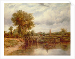 The Lock at Dedham by Frederick Waters Watts