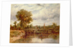 The Lock at Dedham by Frederick Waters Watts