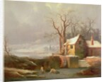 Snow Scene with Mill and Cottages by George of Chichester Smith