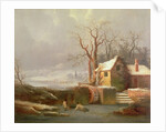 Snow Scene with Mill and Cottages by George of Chichester Smith