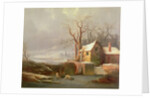 Snow Scene with Mill and Cottages by George of Chichester Smith