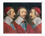 Triple Portrait of the Head of Richelieu, c.1642 by Philippe de Champaigne