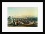 Camp of Piekann Indians by George Catlin