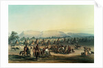 Camp of Piekann Indians by George Catlin