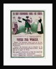 Women's Suffrage Poster 'The Right Dishonourable Double-Face Asquith', c.1910 by English School