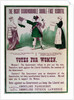 Women's Suffrage Poster 'The Right Dishonourable Double-Face Asquith', c.1910 by English School
