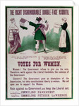 Women's Suffrage Poster 'The Right Dishonourable Double-Face Asquith', c.1910 by English School