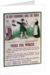 Women's Suffrage Poster 'The Right Dishonourable Double-Face Asquith', c.1910 by English School