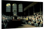 Charles James Fox Addressing the House of Commons during the Pitt Ministry by Anton Hickel