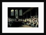Charles James Fox Addressing the House of Commons during the Pitt Ministry by Anton Hickel