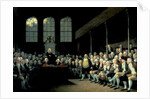 Charles James Fox Addressing the House of Commons during the Pitt Ministry by Anton Hickel