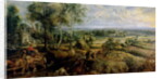 An Autumn Landscape with a view of Het Steen in the Early Morning, c.1636 by Peter Paul Rubens
