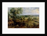 An Autumn Landscape with a view of Het Steen in the Early Morning, c.1636 by Peter Paul Rubens
