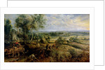 An Autumn Landscape with a view of Het Steen in the Early Morning, c.1636 by Peter Paul Rubens