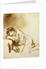 A Young Woman Sleeping c.1654 by Rembrandt Harmensz. van Rijn