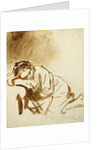 A Young Woman Sleeping c.1654 by Rembrandt Harmensz. van Rijn