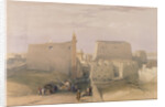 Grand Entrance to the Temple of Luxor by David Roberts