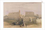 Grand Entrance to the Temple of Luxor by David Roberts