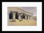 Portico of the Temple of Edfu, Upper Egypt by David Roberts