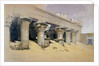 Portico of the Temple of Edfu, Upper Egypt by David Roberts