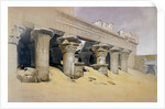 Portico of the Temple of Edfu, Upper Egypt by David Roberts