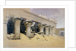 Portico of the Temple of Edfu, Upper Egypt by David Roberts