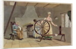 Woman Spinning by George Walker