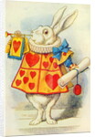 Le lapin blanc, illustration tirée de « Alice au pays des merveilles » de Lewis Carroll by John Tenniel