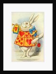 Le lapin blanc, illustration tirée de « Alice au pays des merveilles » de Lewis Carroll by John Tenniel