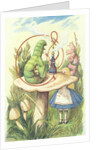 Alice rencontre la chenille, 1865 by John Tenniel