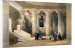 Interior of the Temple at Esna, Upper Egypt by David Roberts
