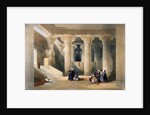 Interior of the Temple at Esna, Upper Egypt by David Roberts