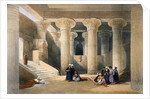 Interior of the Temple at Esna, Upper Egypt by David Roberts