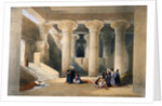 Interior of the Temple at Esna, Upper Egypt by David Roberts