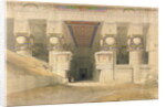 Facade of the Temple of Hathor, Dendarah by David Roberts
