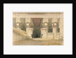 Facade of the Temple of Hathor, Dendarah by David Roberts