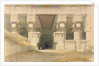 Facade of the Temple of Hathor, Dendarah by David Roberts