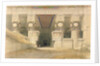 Facade of the Temple of Hathor, Dendarah by David Roberts