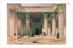 Grand Portico of the Temple of Philae, Nubia by David Roberts