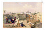 Mosque of Omar showing the Site of the Temple, plate 8 from Volume I of 'The Holy Land' engraved by Louis Haghe, published in 1842 by David (after) Roberts