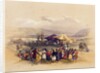 Encampment of the Pilgrims at Jericho' 1st April 1839 by David Roberts