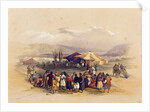 Encampment of the Pilgrims at Jericho' 1st April 1839 by David Roberts