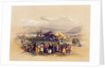 Encampment of the Pilgrims at Jericho' 1st April 1839 by David Roberts