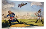 The Corsican Shuttlecock, 1814 by George Cruikshank