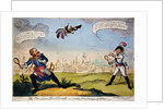 The Corsican Shuttlecock, 1814 by George Cruikshank