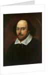 William Shakespeare, c.1610 by John Taylor