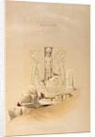The Entrance to the Great Temple of Aboo Simble, Nubia, titlepage of Volume I of 'Egypt and Nubia' by David Roberts