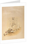 The Entrance to the Great Temple of Aboo Simble, Nubia, titlepage of Volume I of 'Egypt and Nubia' by David Roberts